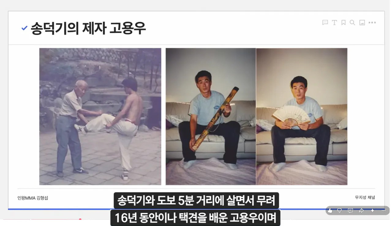 image.png "하나의 유령이 택견계를 배회하고 있다. 윗대태껸이란 유령이."