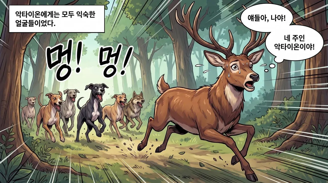 53.jpg ㅇㅎ) 만화로 보는 그리스 로마 신화 - 비극의 사냥꾼, 악타이온
