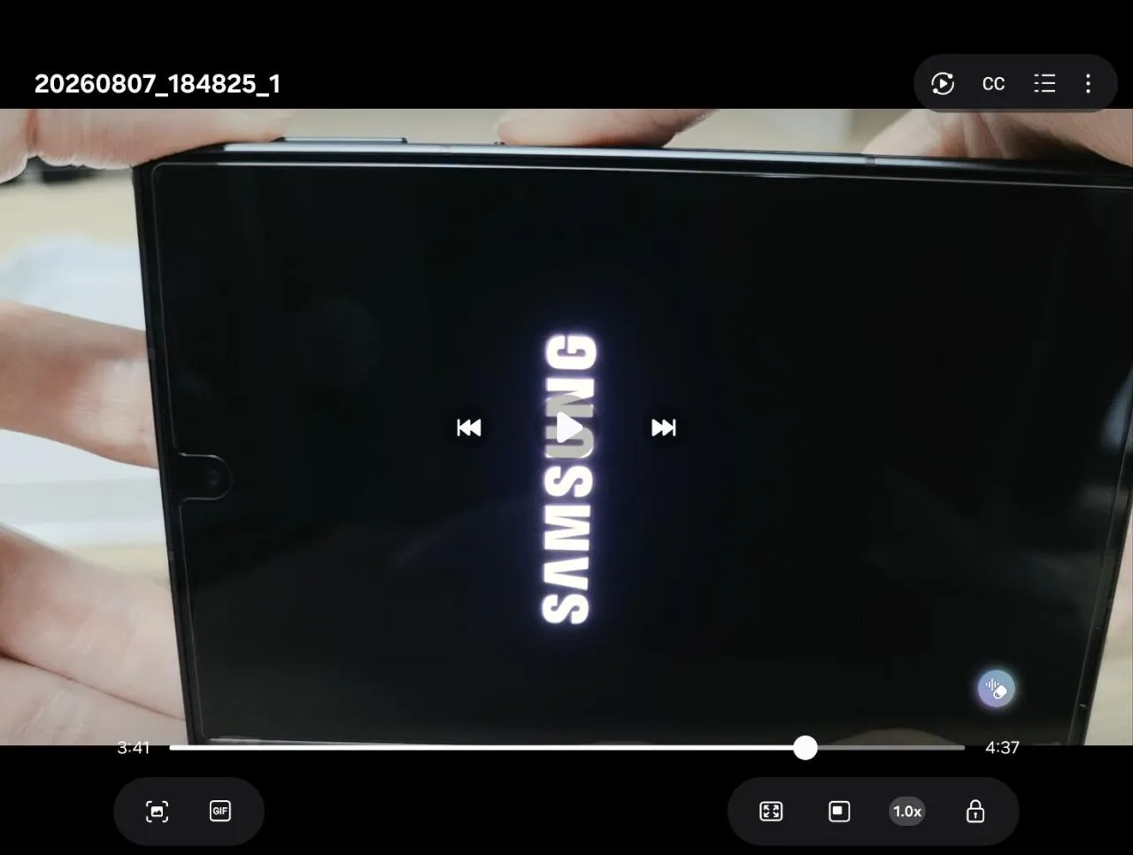 06.jpg 폴드8 벨킨 AR필름 2차전 (통화 녹음, 필름 재부착, 미국 본사 연락)