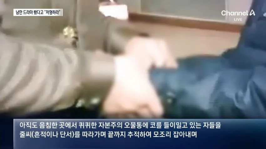 "한국 드라마 본 것 후회" 처벌 받고 흐느낀 북한군…영상 보니