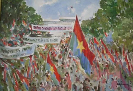 Ngày vui chiến thắng.jpg 조선일보와 베트콩 장교 출신 화가의 인터뷰(한국군, 소문대로 무서웠다)-1993년 2월 23일