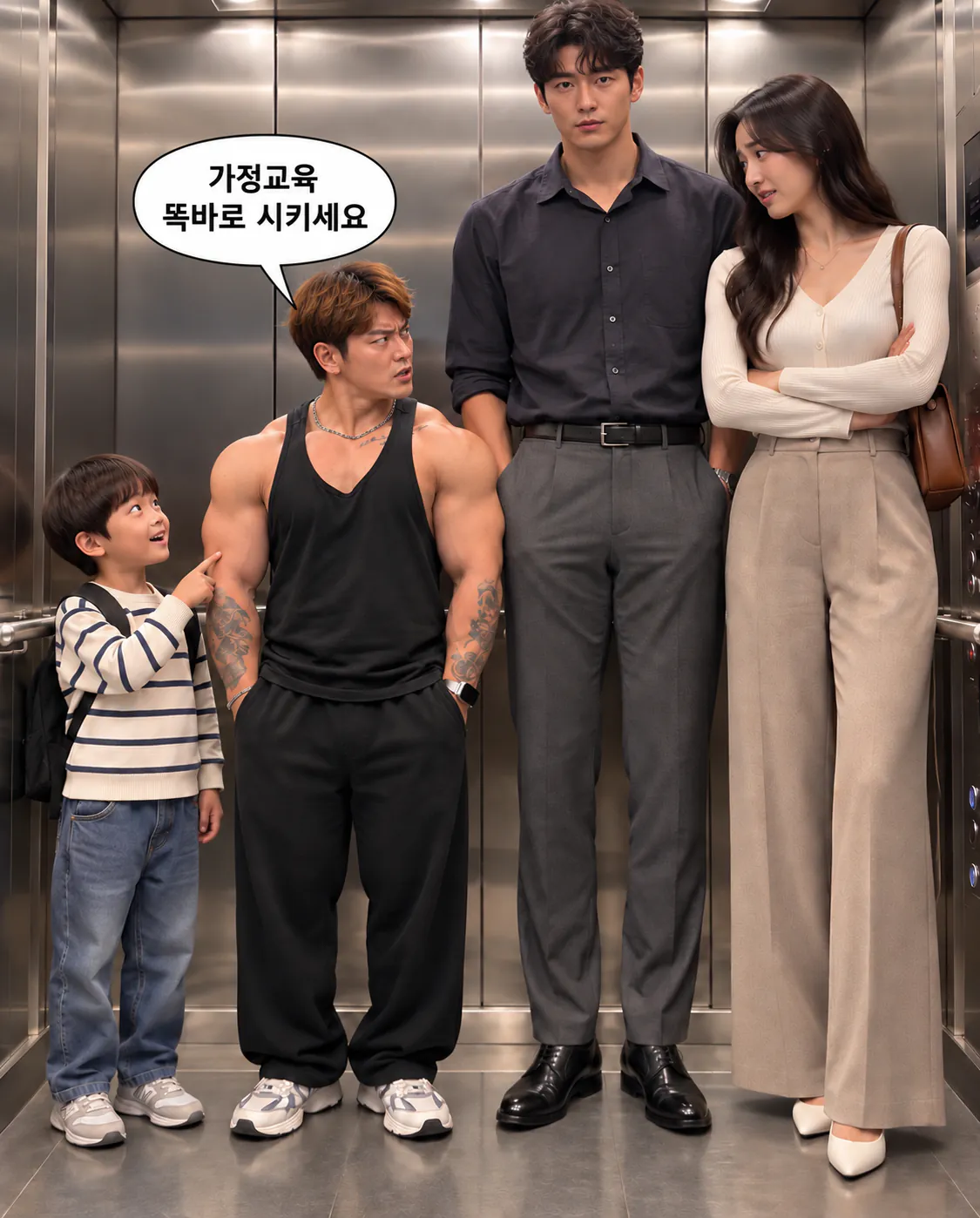 보디빌더 엘레베이터 사건을 재구성한 어느 유튜버.jpg