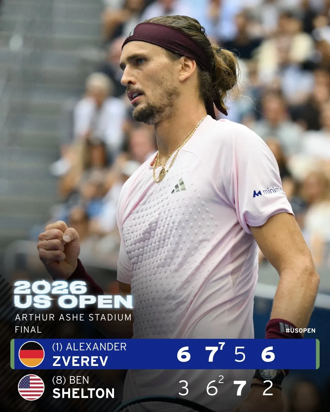 [오피셜] 즈베레프 2026 US OPEN 남자 단식 우승
