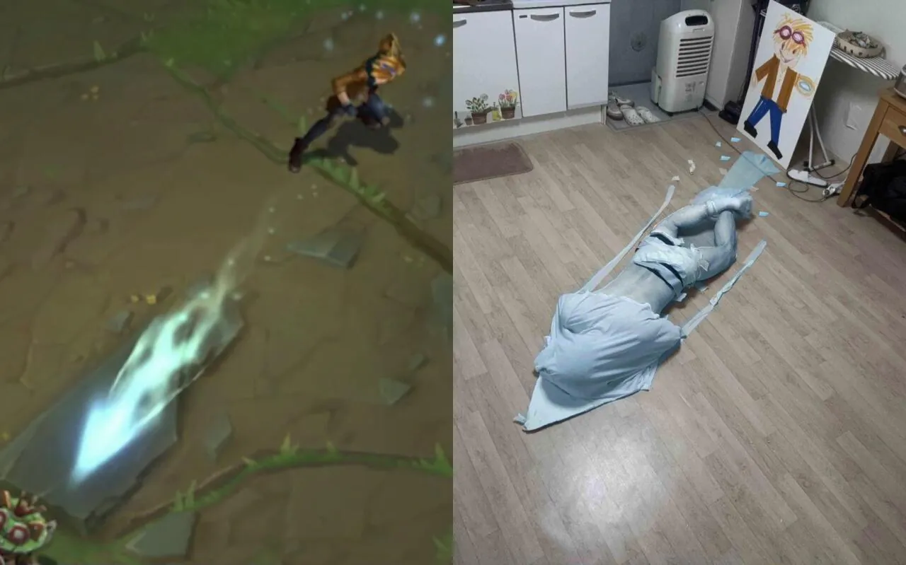 1886FE62-C7E6-460F-A929-EE7C9E76B6A3.jpeg 이즈리얼 큐스킬 코스프레 해봤다.