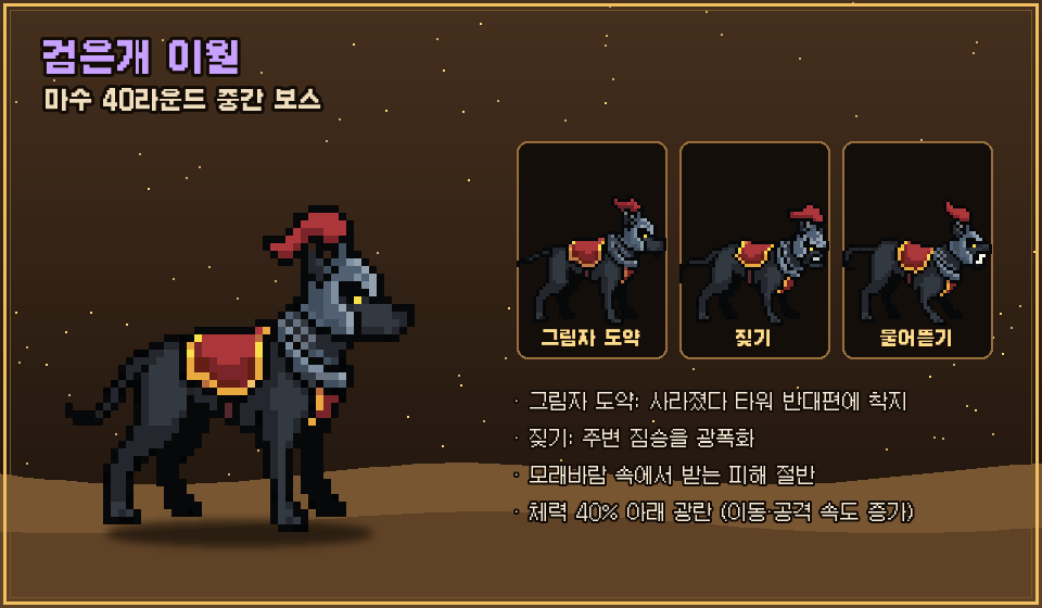 마수_검은개이월.png 포텐갔었던 로그라이크 타워디펜스 웹게임근황