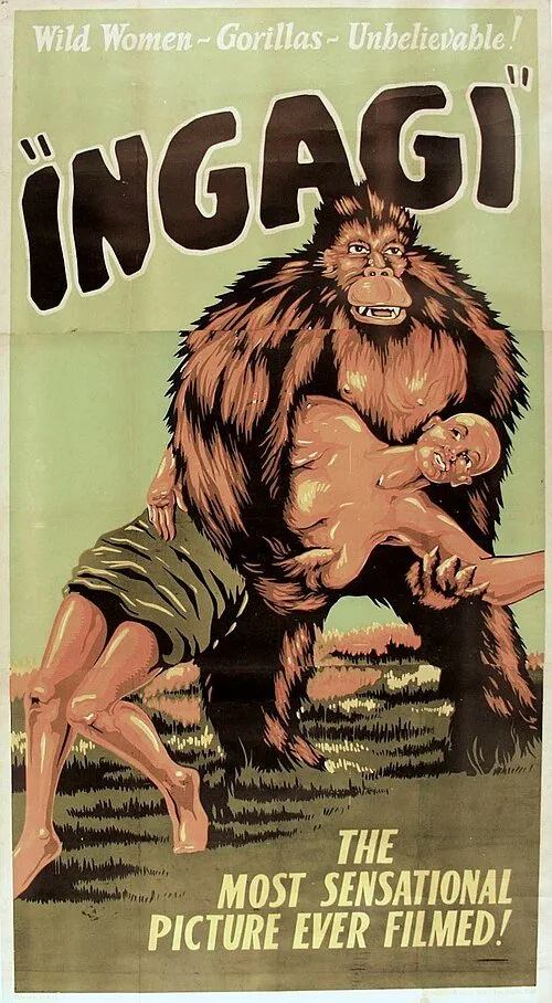 Ingagi-movieposter-1930.jpg ㅇㅎ) 고릴라에게 성노예로 바쳐진 흑인 여성을 찍은 다큐멘터리