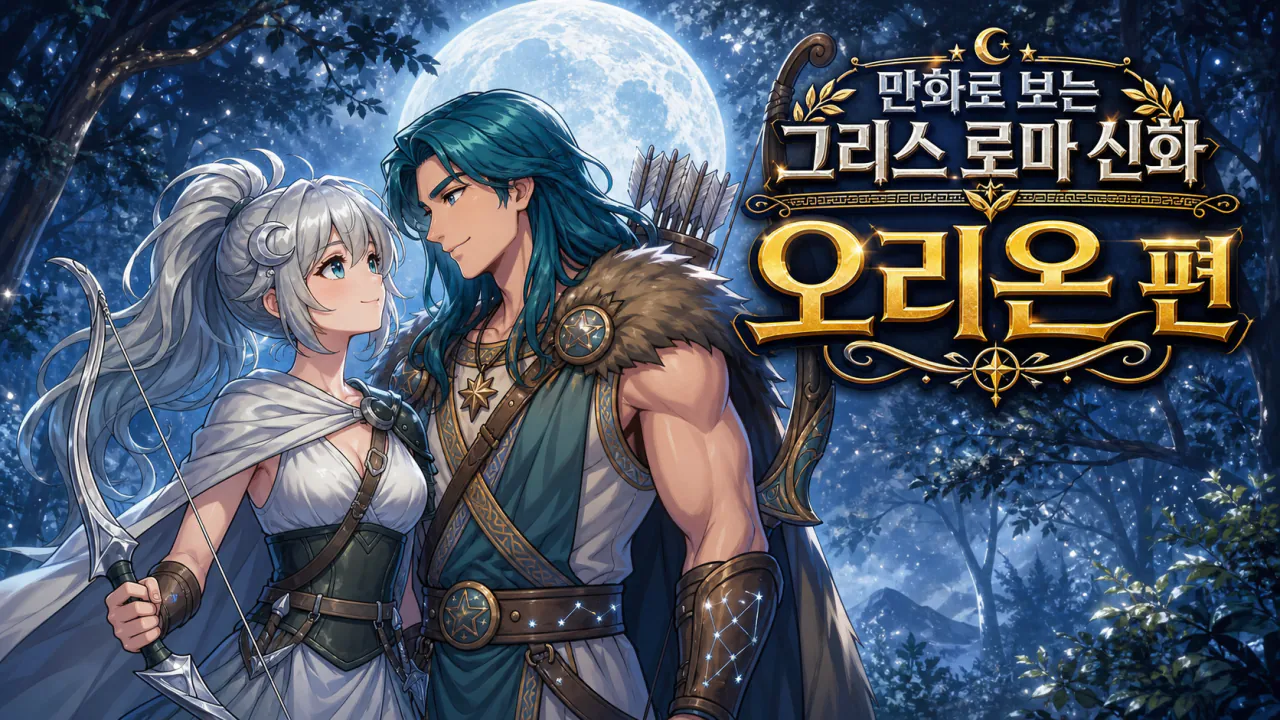 타이틀.png 만화로 보는 그리스 로마 신화 - 처녀신의 사랑, 오리온