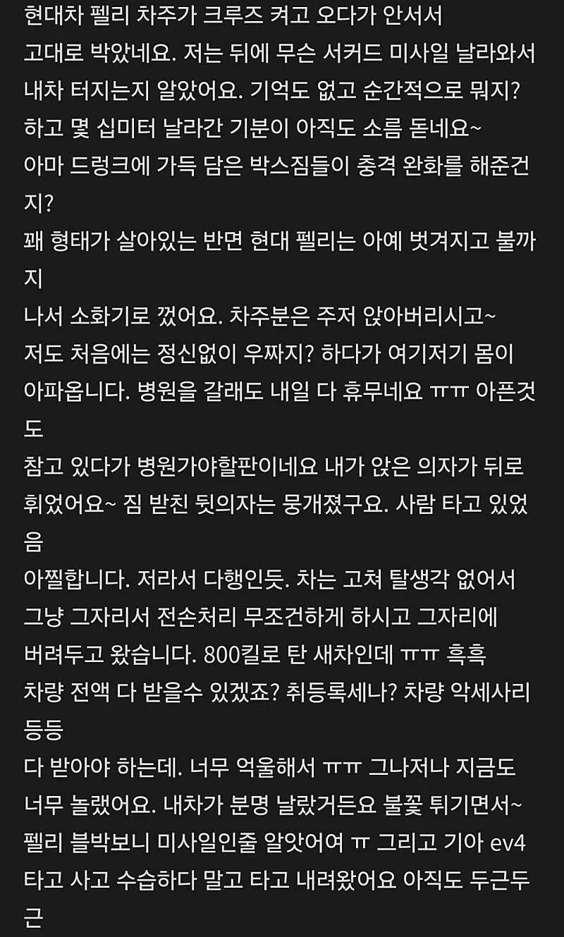 IMG_3581.webp BYD 씨라이언 vs 현대 펠리세이드 크루즈 주행 추돌 사고 ㄷㄷㄷ