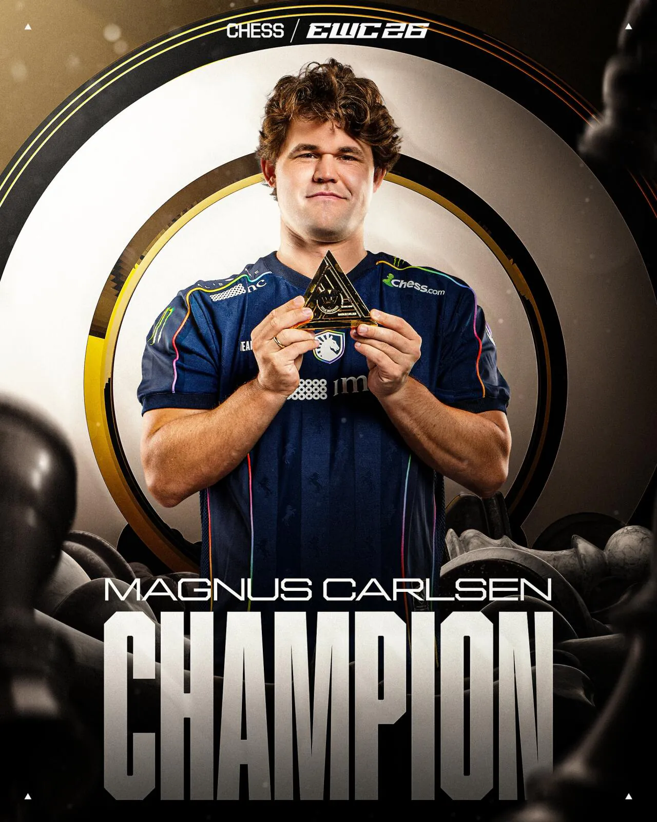 HPxpospXUAEBLhN.jpg Official) EWC 2026 CHESS Winner - Magnus Carlsen