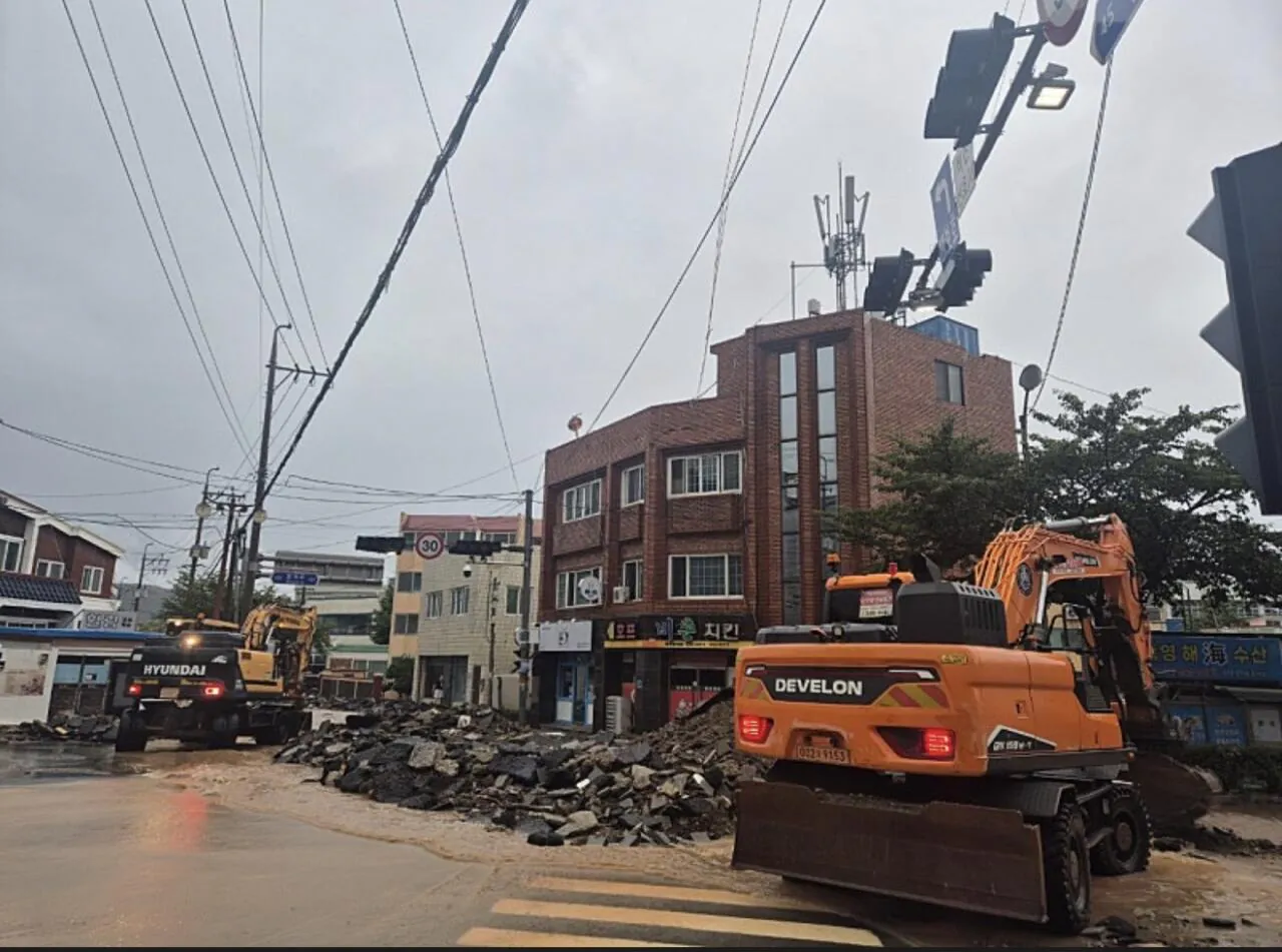 거제에묻혔는데 통영도 난리남.. 통영상황