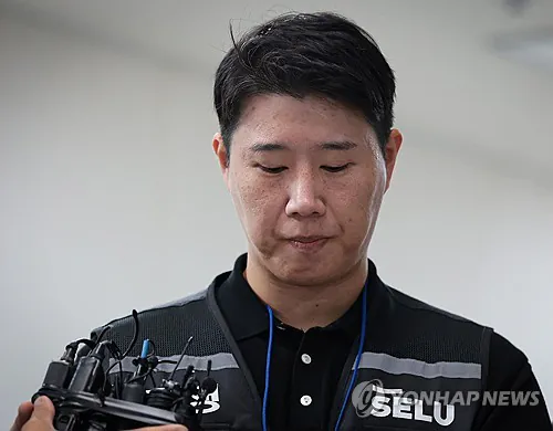 [속보] 최승호 삼전노조 위원장, ‘집회 물품’ 장인회사와 계약…“부당 이익 없다” 주장