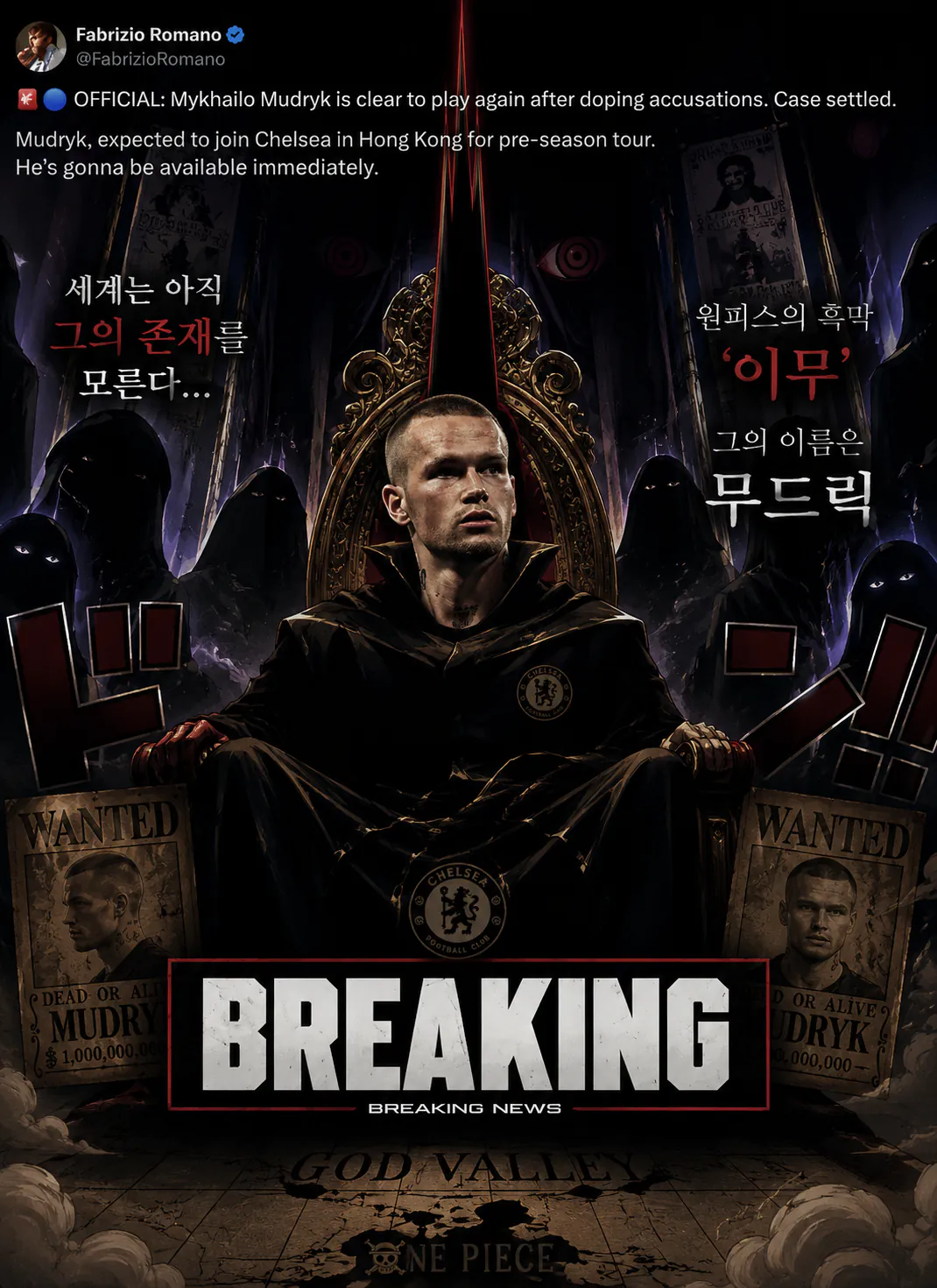 스포주의) 원피스 정체 찾았습니다.