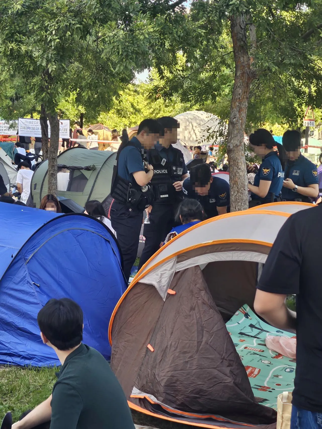 실시간 한강공원 불꽃놀이 도둑체포현장