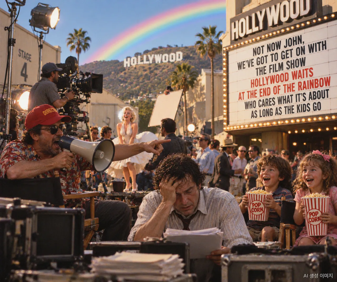 Chaotic Hollywood Backlot Rainbow.png [핑크 플로이드 베스트 75] 63위. 길모어와 워터스가 정면으로 부딪힌 마지막 하드록, <Not Now John>