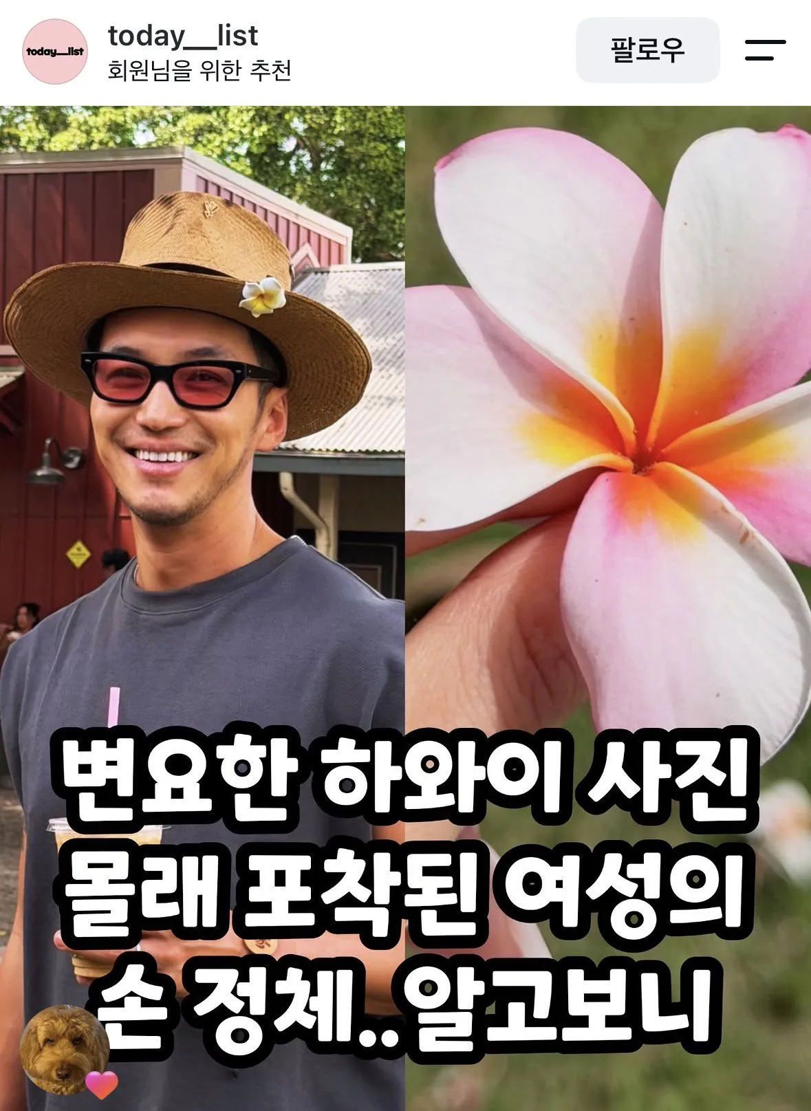 인스타 댓글 남긴 변요한