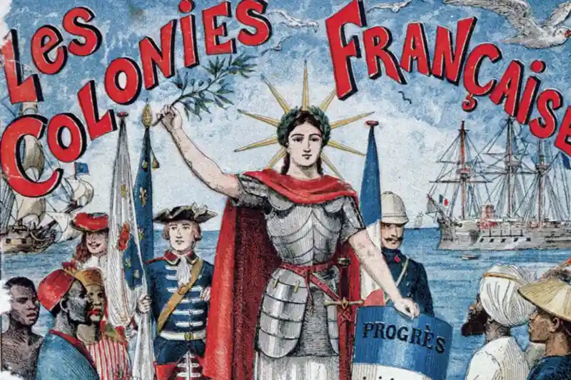 Apporter-la-civilisation-francaise-dans-les-colonies.-Affiche-de-propagande.webp 프랑스령 인도차이나의 마지막 날들 (1955~1956)