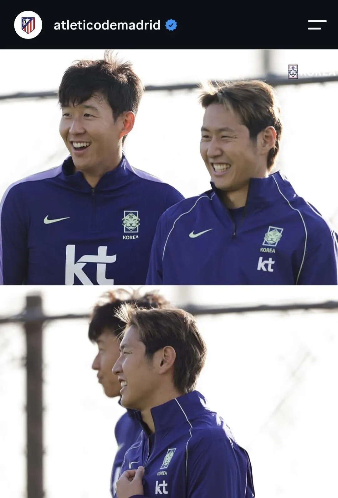 손흥민, 이강인 투샷을 계속 올리는 ATM인스타