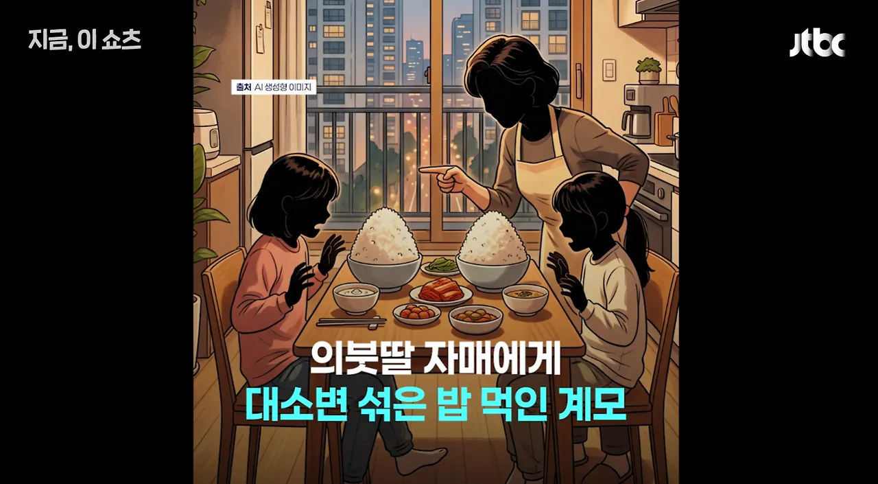 의붓딸 자매를 10년동안 학대한 계모