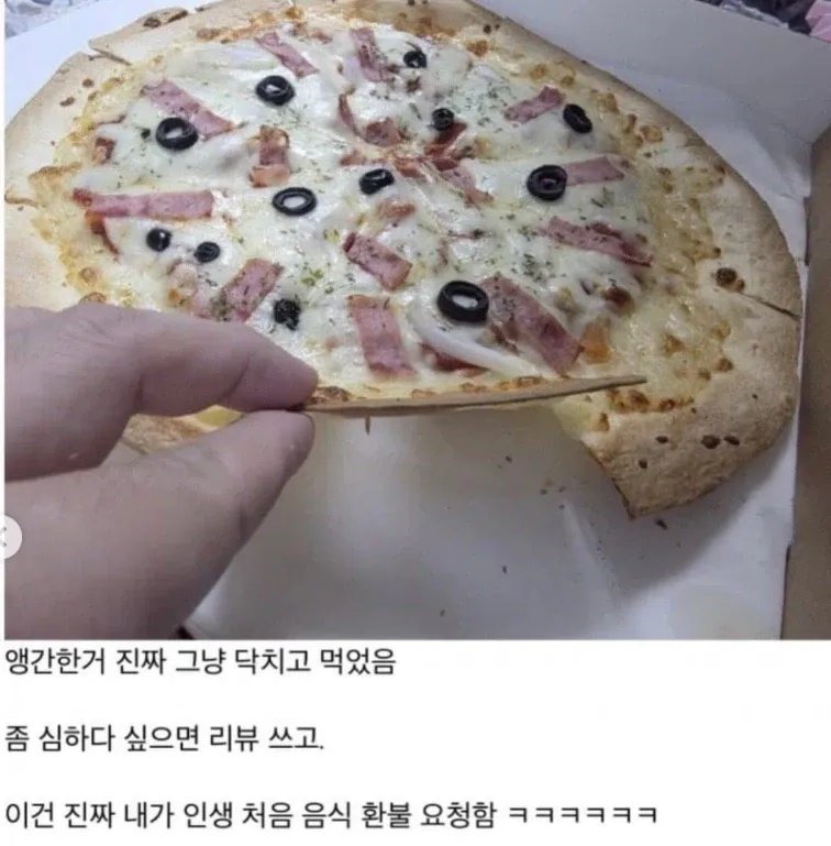 1a01f5f4ce658c6a6.webp 15,900원짜리 피자 후기.
