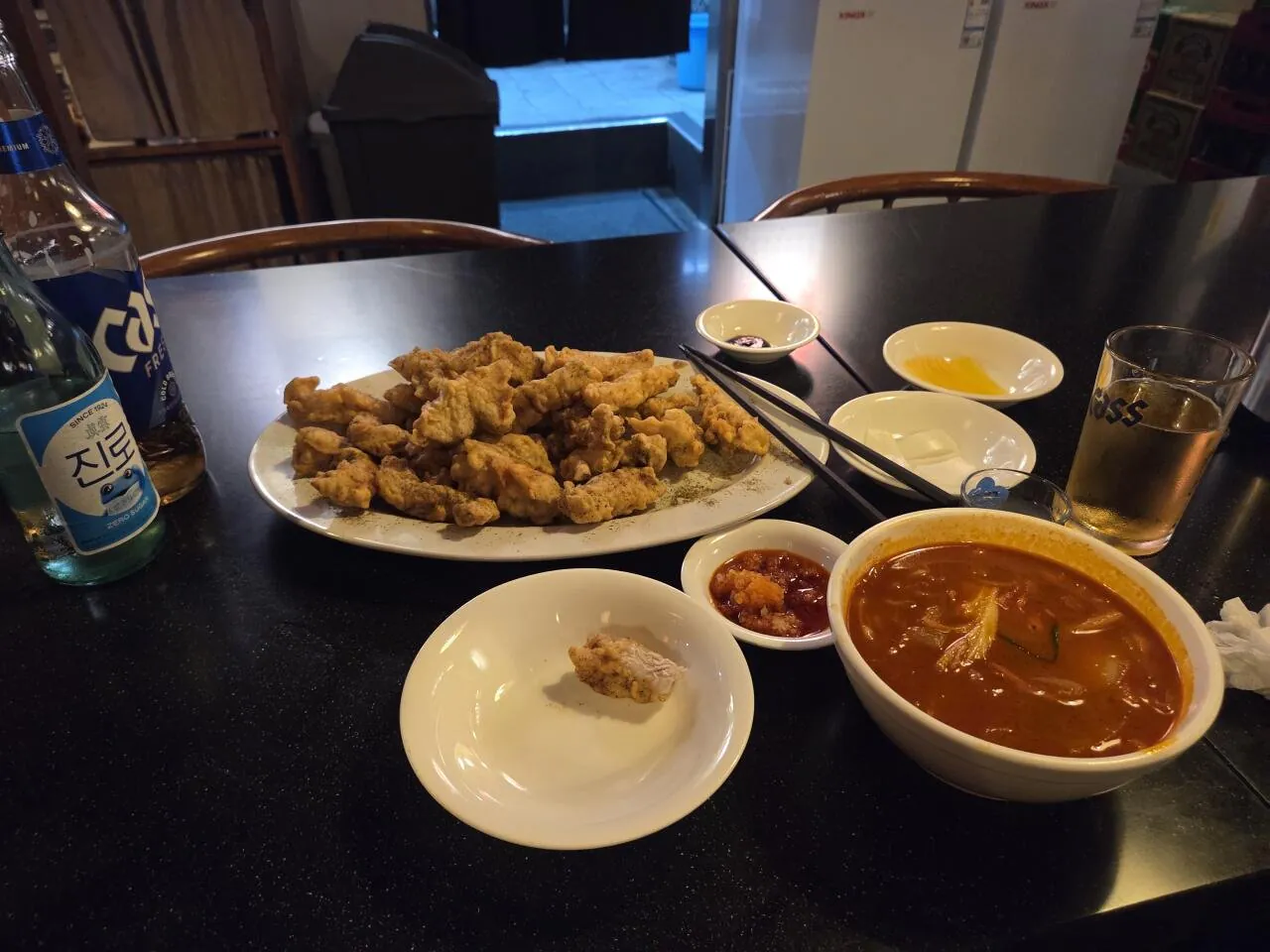 단골중국집 고기튀김 볶음밥