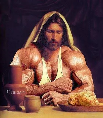 예수님2.jpg 왼뺨을 맞으면 오른뺨을 헬스하거라