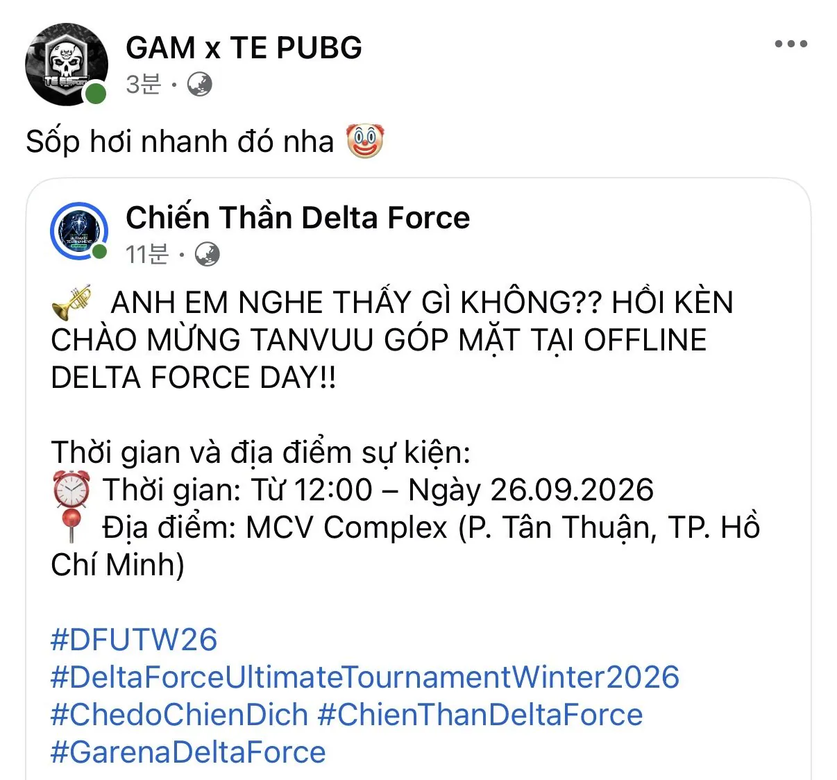 TanVuu 델타포스에 취업성공