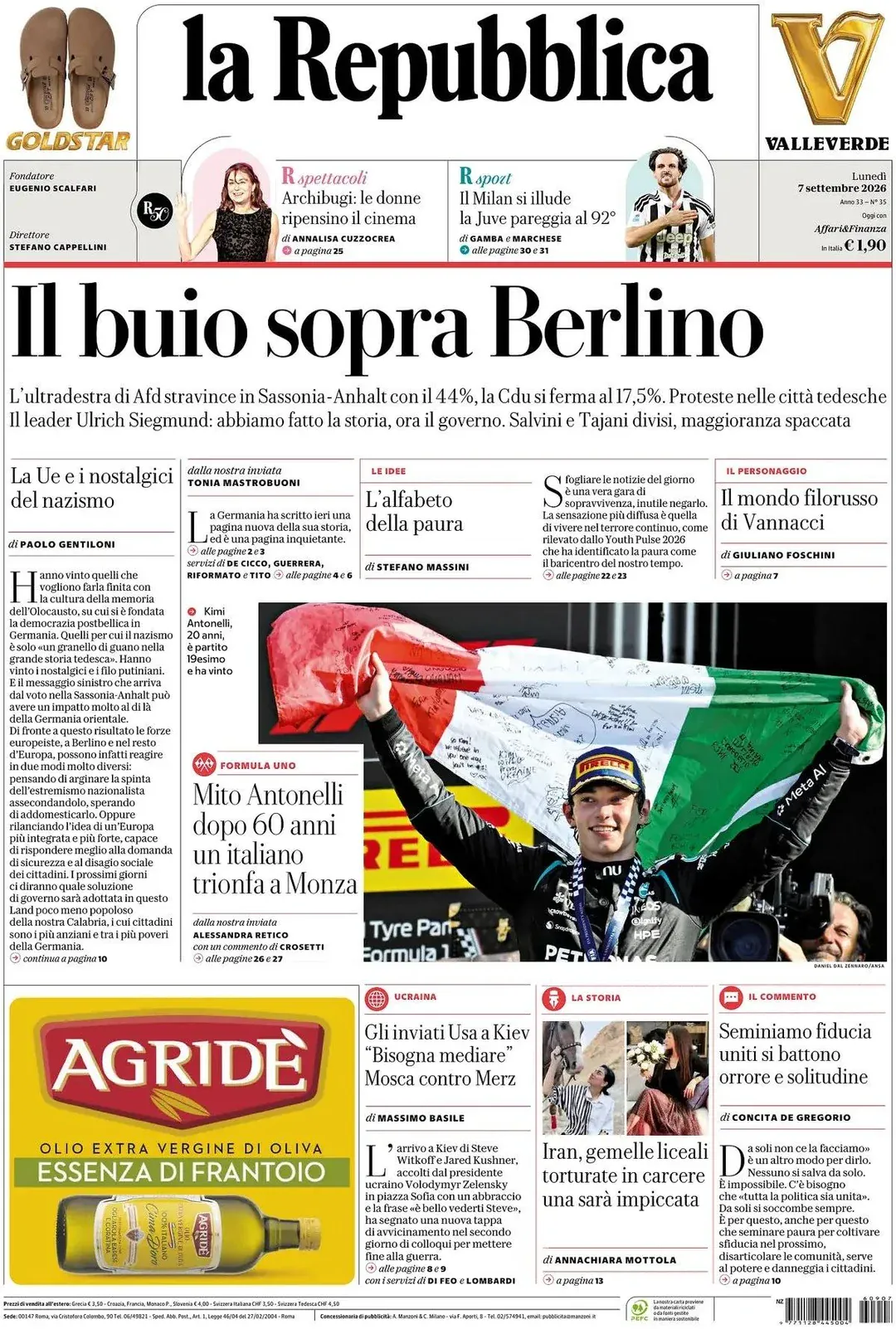 italys-front-pages-celebrate-kimi-antonellis-monza-victory-v0-4vzpt1s7k0oh1.webp 이탈리아 국민적 영웅이 된 주요 신문사 싹쓸이한 키미 안토넬리