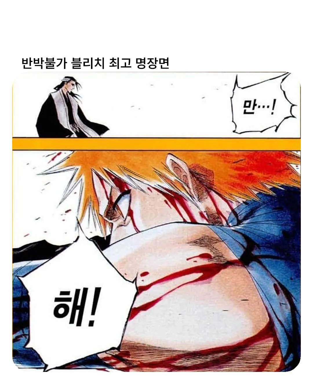 반박불가 블리치 최고 명장면 ㄷㄷㄷ