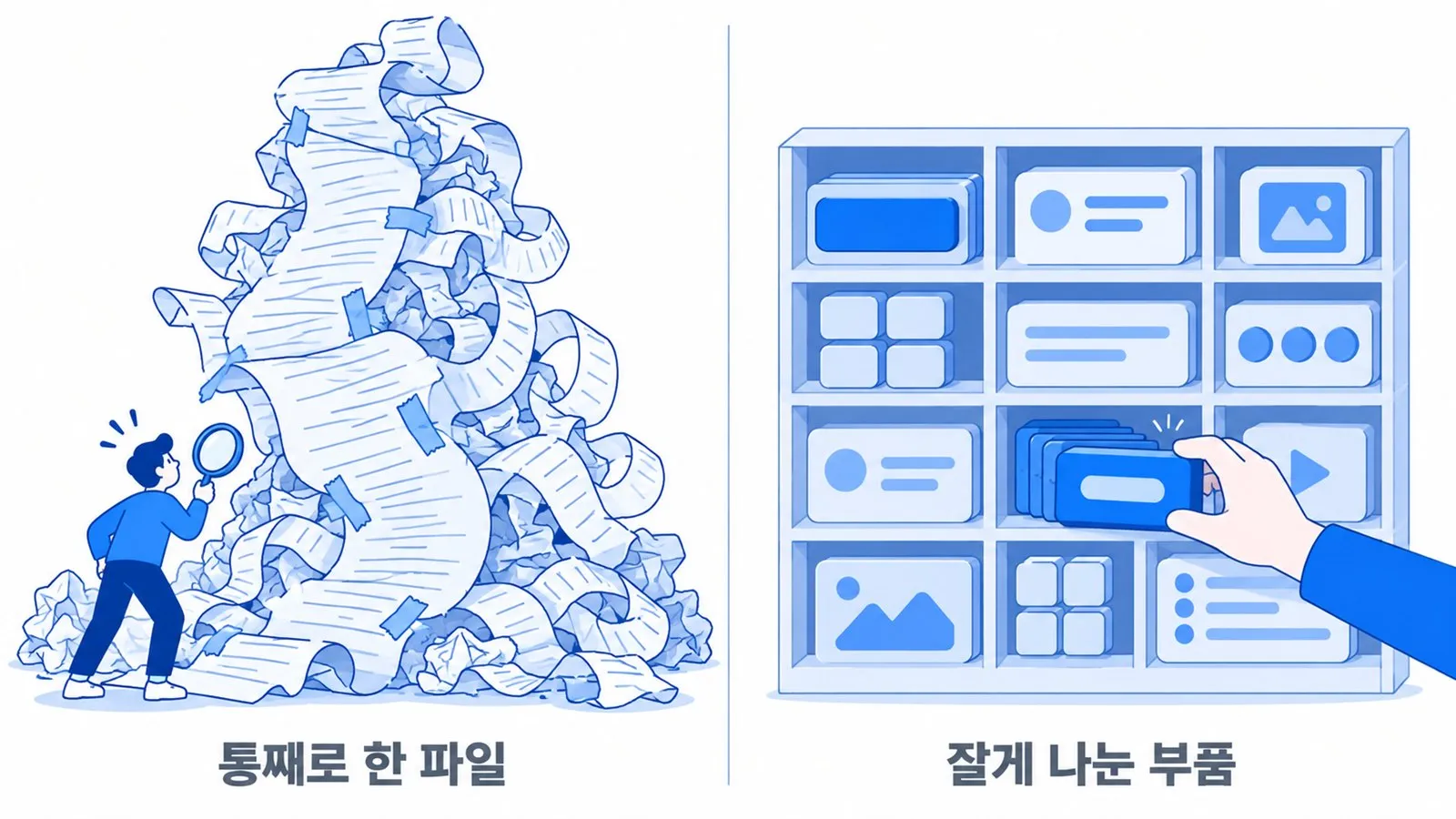 AI 산출물 퀄리티 올리는 법 5가지 - 목업, 모듈화, 색, 아이콘·글꼴, 테스트