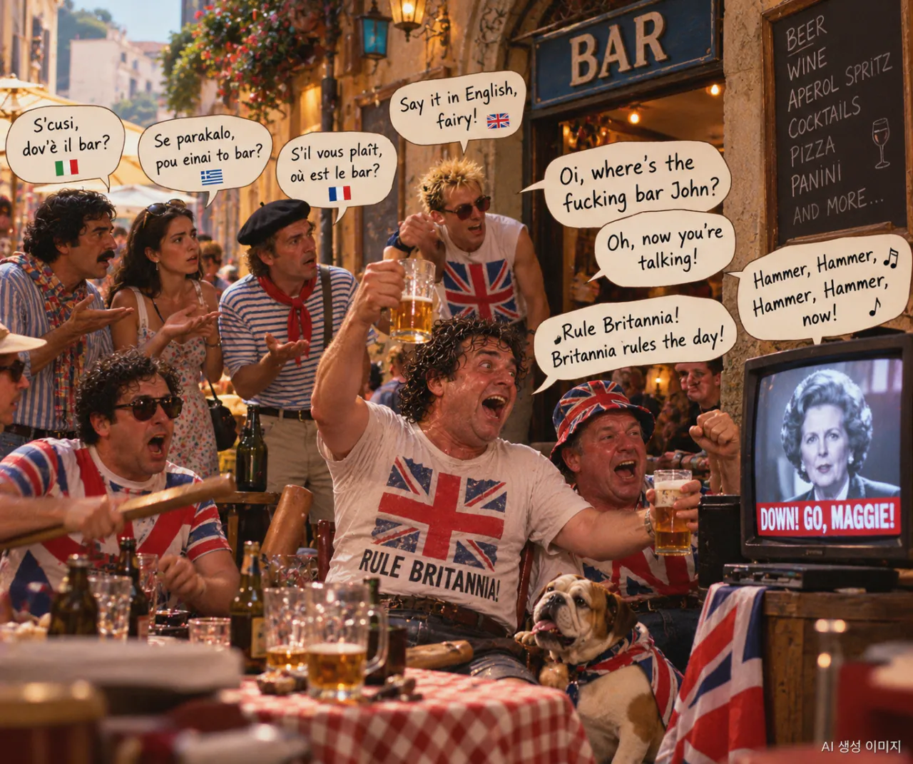 Rowdy Britannia at the European Bar.png [핑크 플로이드 베스트 75] 63위. 길모어와 워터스가 정면으로 부딪힌 마지막 하드록, <Not Now John>