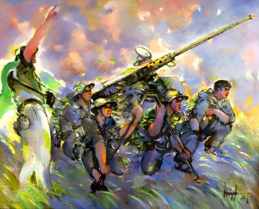 dnp-hoa-si-huynh-phuong-dong-nguoi-viet-su-bang-sac-mau-6.jpg 조선일보와 베트콩 장교 출신 화가의 인터뷰(한국군, 소문대로 무서웠다)-1993년 2월 23일