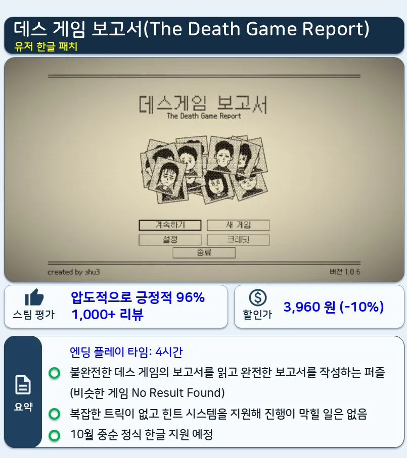 슬라이드6.png 가을 세일 기념 3일 안에 엔딩보는 게임 10개 추천