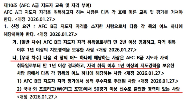 [단독] 구자철 제주 어드바이저, U-18 코치 등록 1년간 ‘지도 경력’만 채웠다···축구계 “스타 출신에겐 당연하게 여겨져 온 관행”