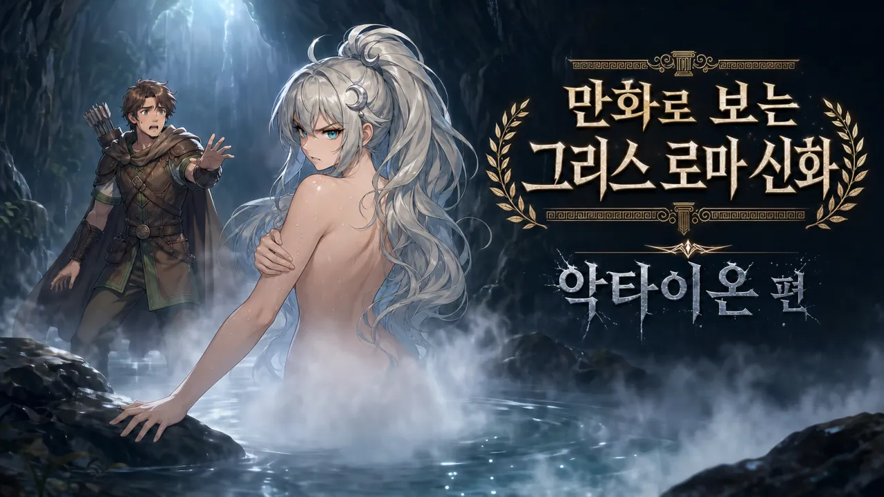 타이틀.png ㅇㅎ) 만화로 보는 그리스 로마 신화 - 비극의 사냥꾼, 악타이온