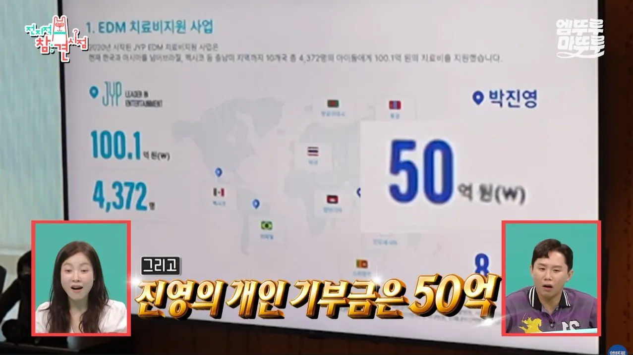 전참시) 아픈데 가정이 어려운 아이들이 제발 좀 썼으면 좋겠다는 박진영&JYP엔터의 기부금