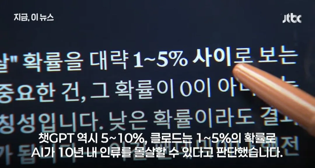 9240.jpg ai피셜 10년내 ai가 인류를 모두 죽일 확률