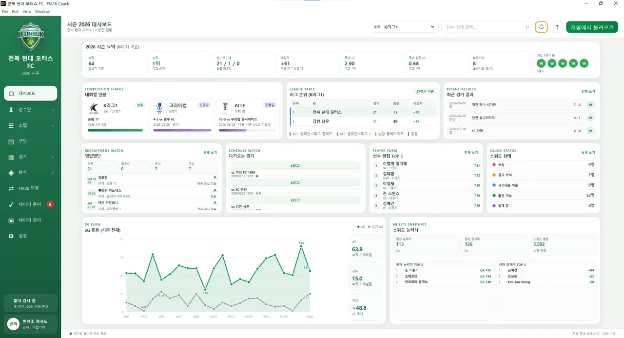 image-183.png [ FM26 선수단 관리 + 경기 분석 프로그램 ] FM26 Coach
