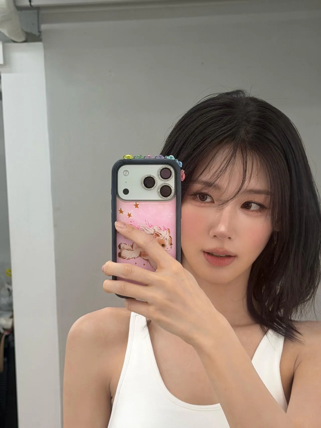 중단발 한 아이들 미연 인스타