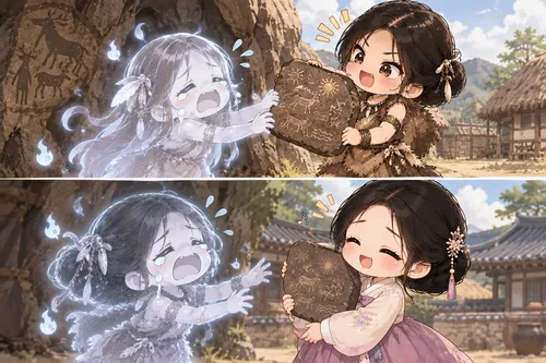 암각화.png 재활용이 일상인 한반도, 어설픈 조상은 살아남지 못한다