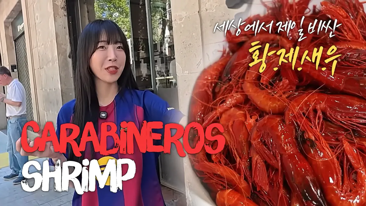 스페인1탄) 세상에서 제일 비싼 새우 100마리_! 역대 최고금액 달성🔥 다먹고 기립박수 받았습니다🤣 2-24 screenshot.png 바르셀로나에서 황제새우 100마리 먹방한 쯔양 근황 ㄷㄷㄷ