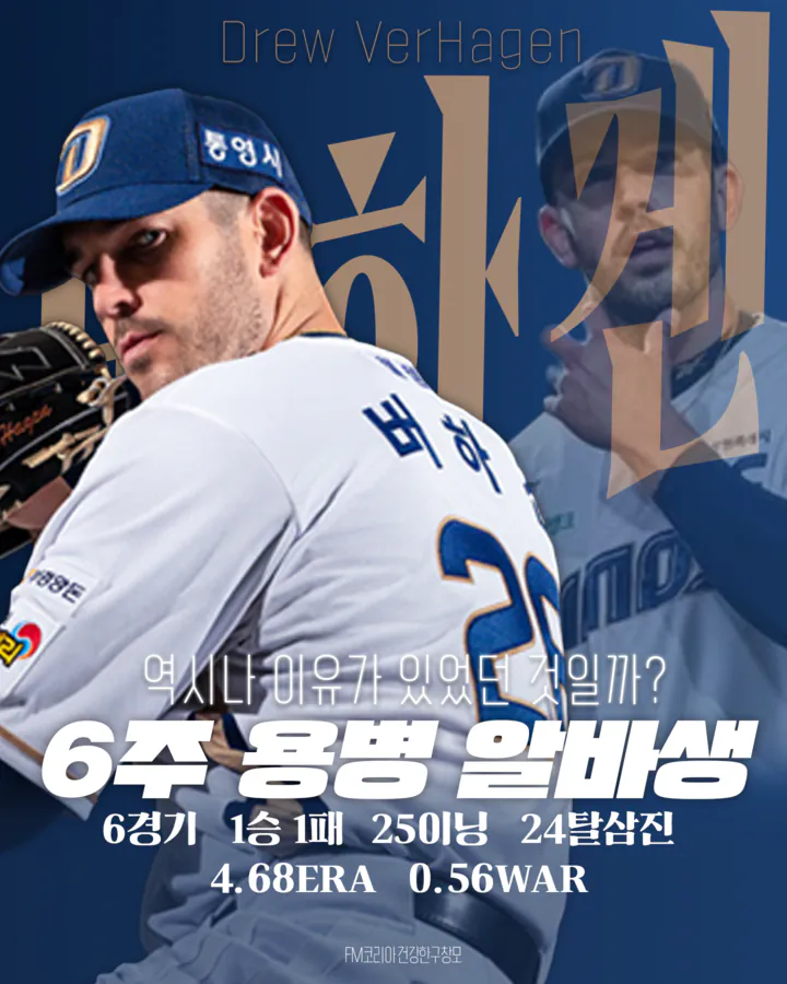 버하겐.png [26시즌 결산] NC 다이노스 - 투수 2편