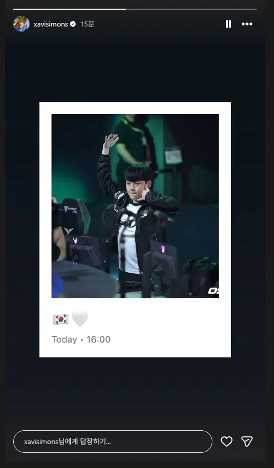 image.png 토트넘 소속 사비 시몬스 디플러스 기아 EWC 우승 축하 영상