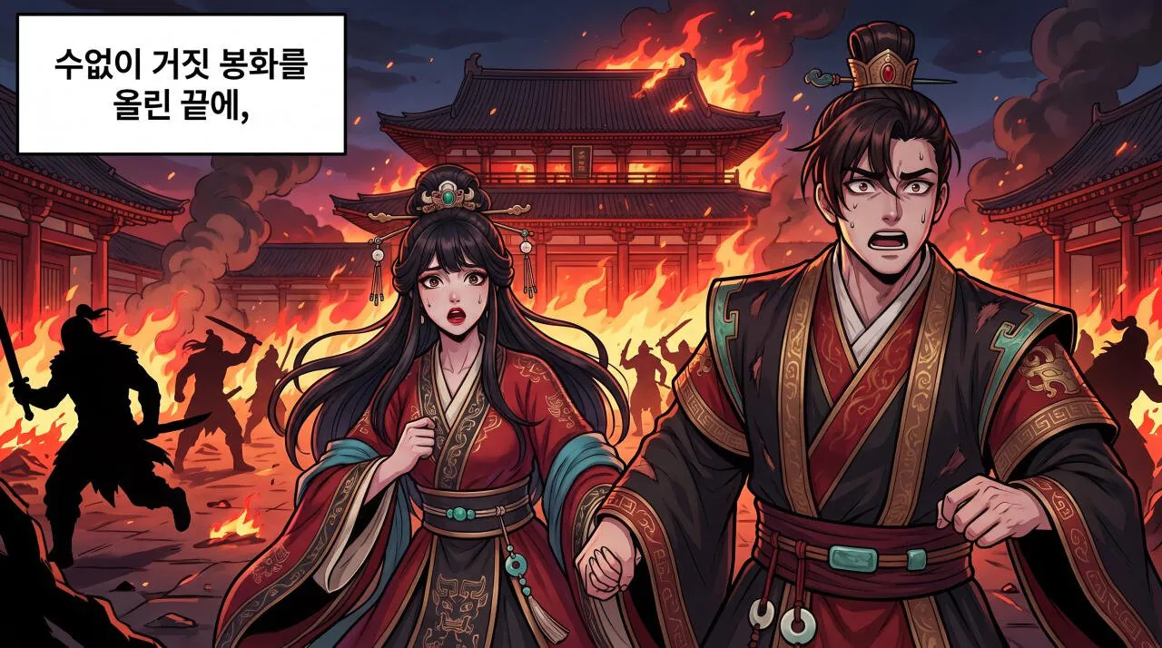 45.jpg 만화로 보는 열국지 - 아무도 오지 않은 봉화