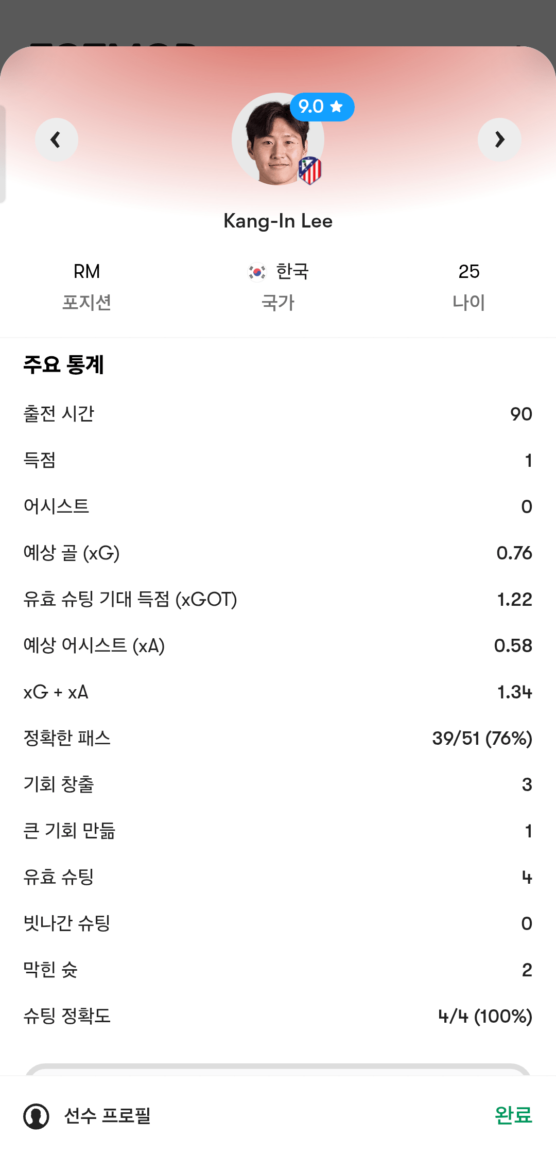 [Fot Mob] 오늘자 이강인 스텟 ㄷㄷㄷㄷㄷㄷㄷㄷ
