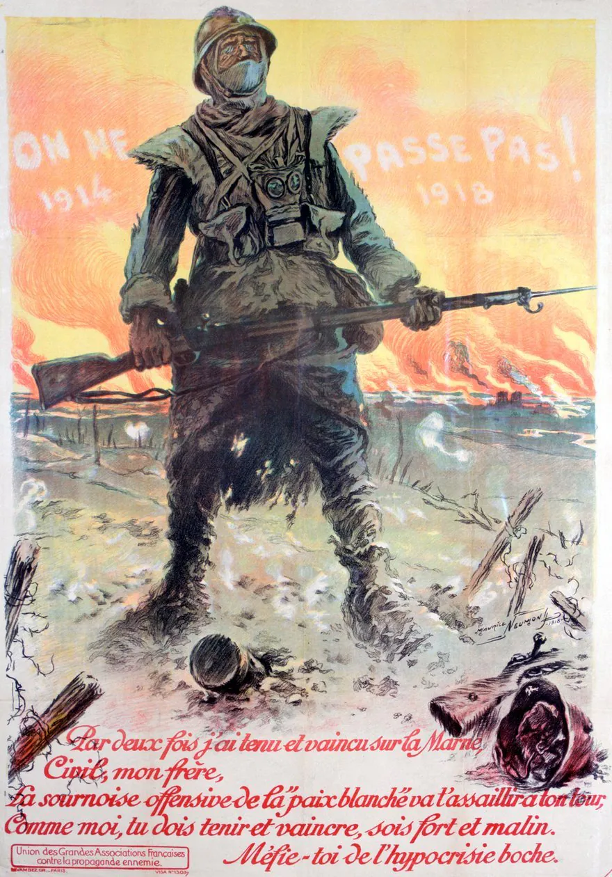 Maurice_Neumont_-_They_Shall_Not_Pass_1914-1918_1918_-_(MeisterDrucke-756351).jpg (스압) 청춘 프랑스는 계엄을 꿈꾸지 않는다.