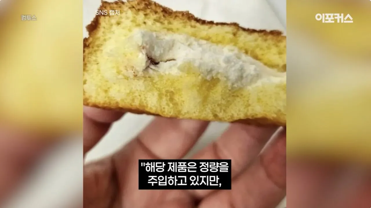 포장지 사진과 너무 달라서 논란이 된 신상 과자