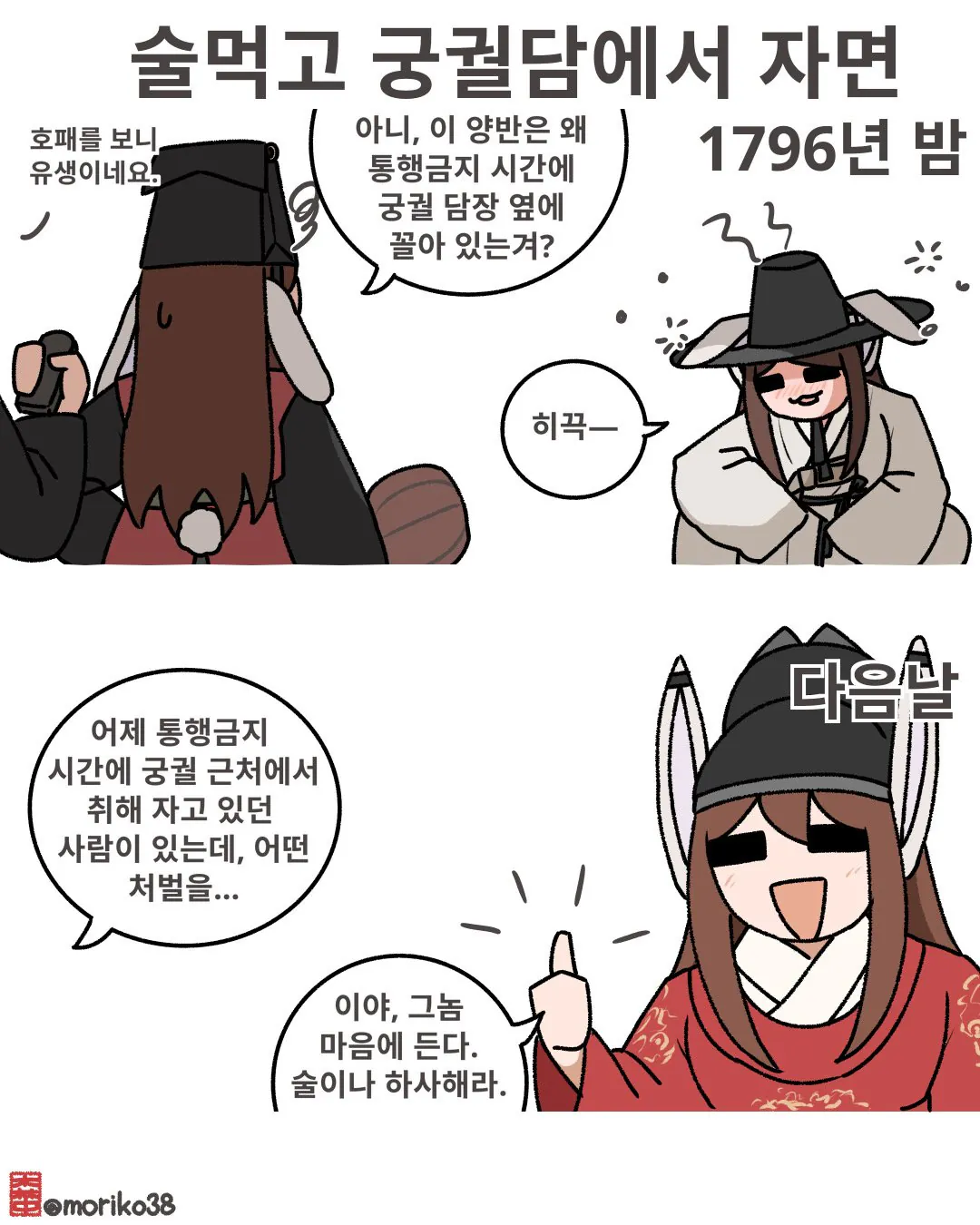 IMG_3185.jpeg 토기조선) 술에 꼴아 통금시간 궁궐 담벼락에서 자다가 왕에게 포상 받기