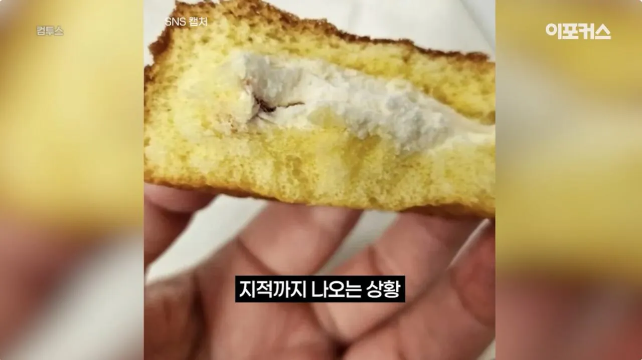 포장지 사진과 너무 달라서 논란이 된 신상 과자