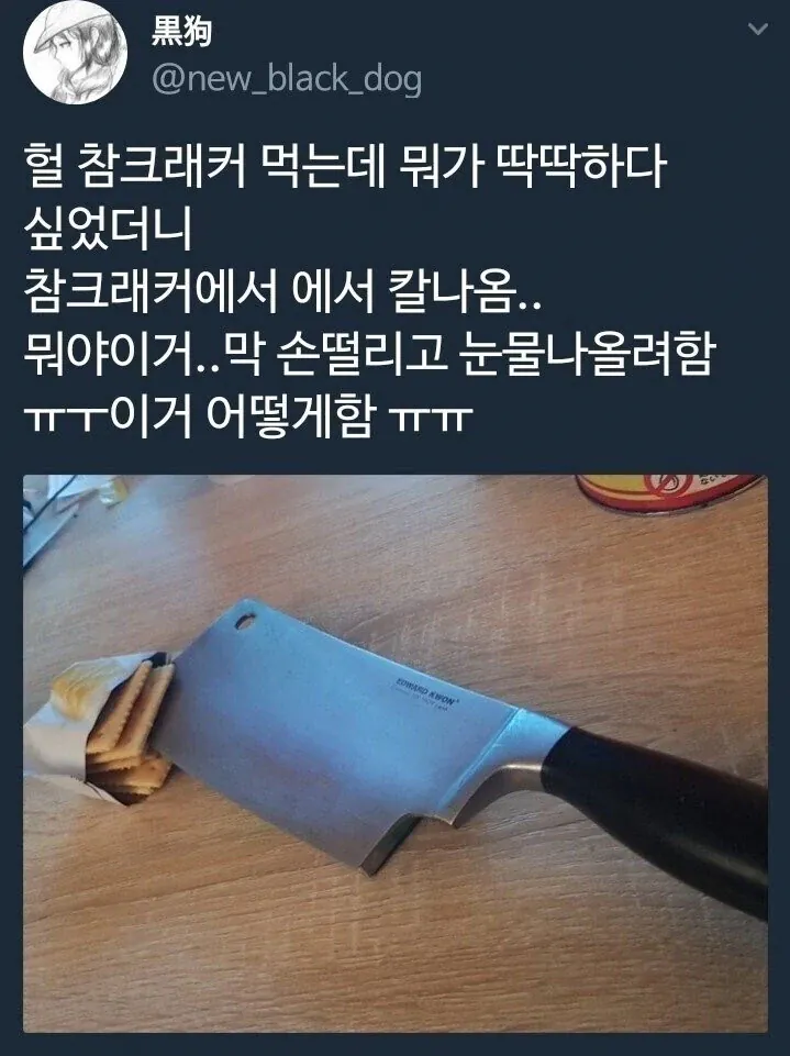 image.png 참크래커에서 칼 나온 사람 ㄷㄷㄷ