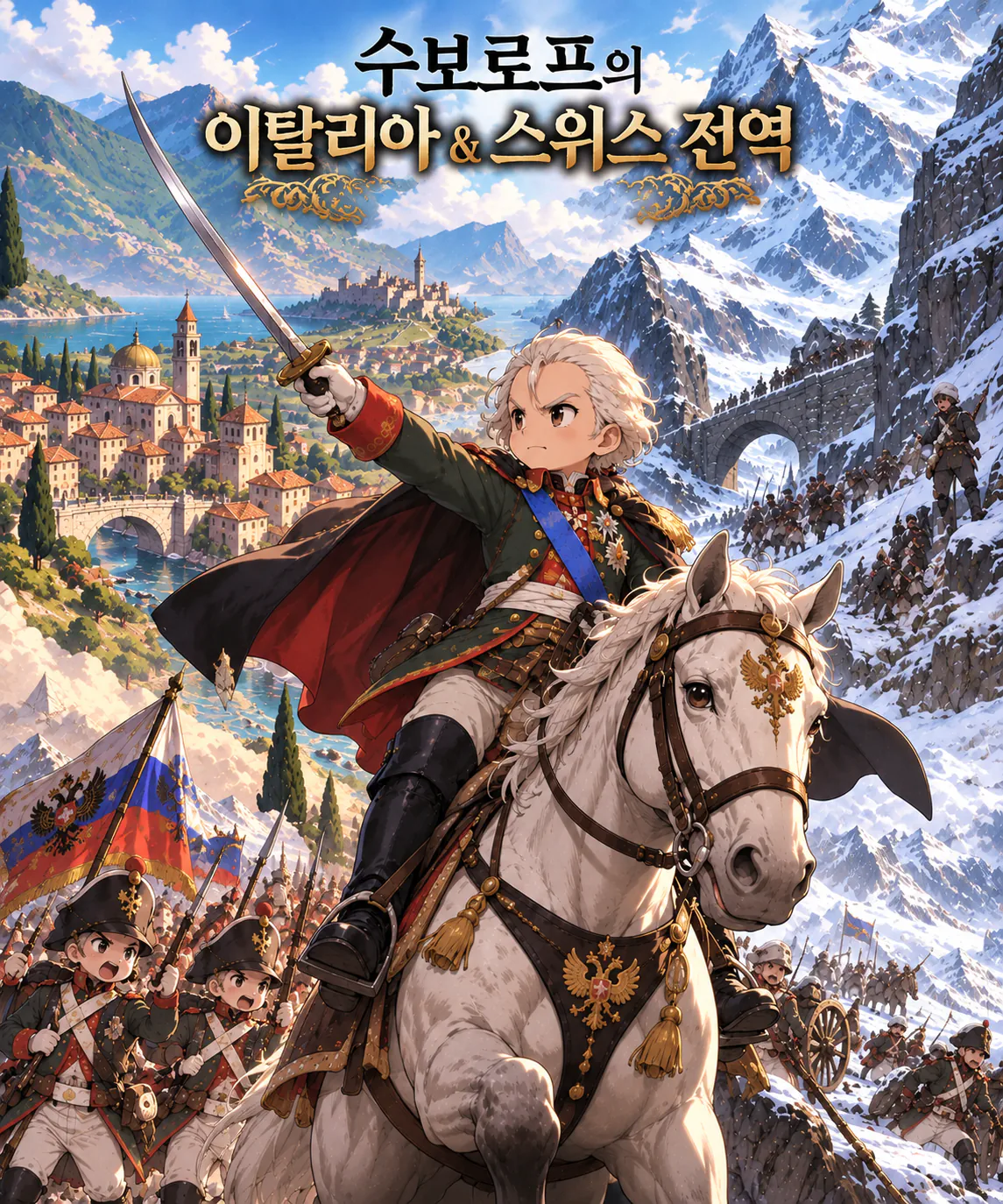 수보로프의 이탈리아&스위스 전역.png AI만화)백전노장 수보로프의 마지막 불꽃 이탈리아&스위스 전역 6.노비 전투
